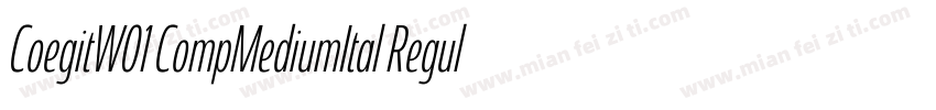 CoegitW01 CompMediumItal Regular字体转换